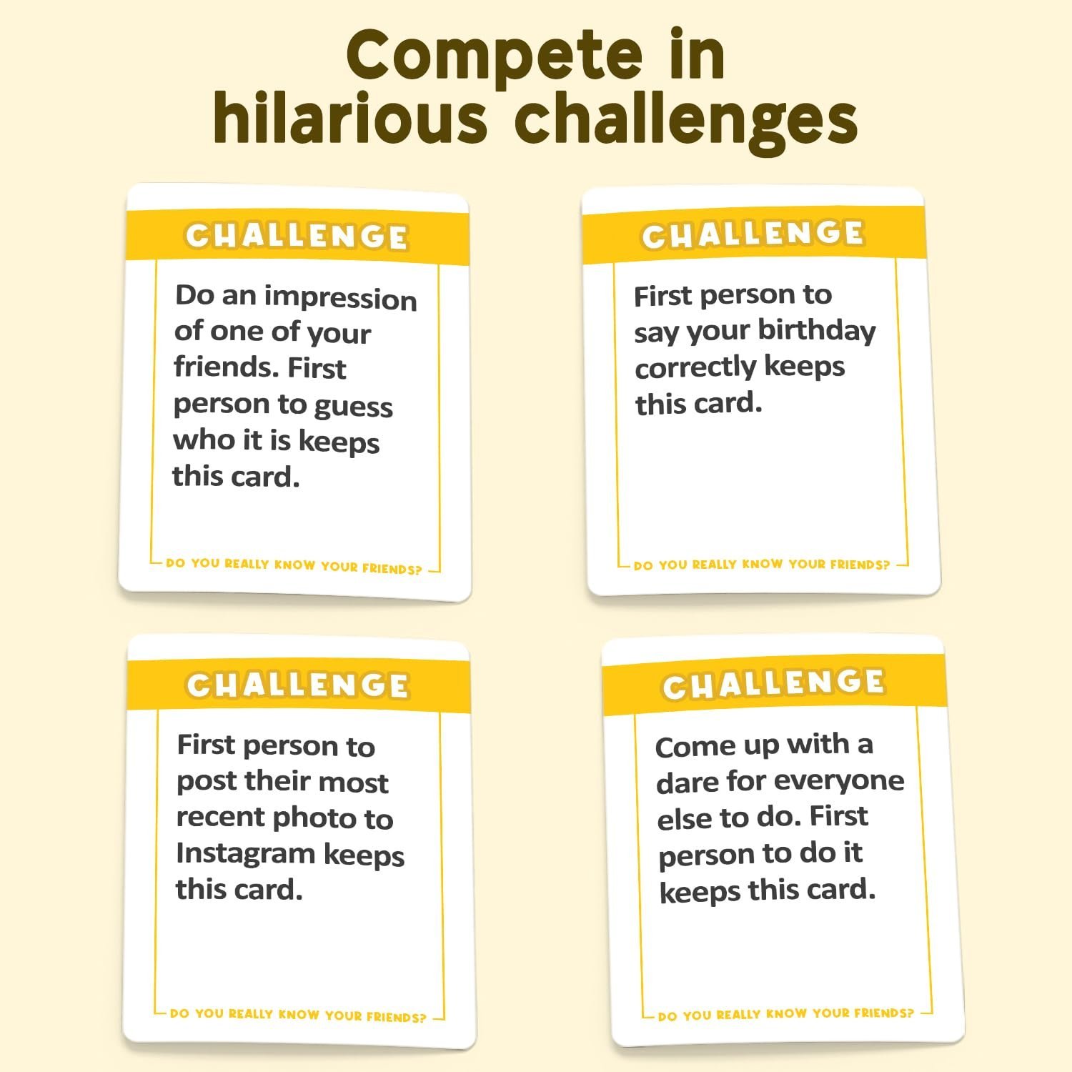 DO YOU REALLY KNOW YOUR FRIENDS? The Ultimate Party Card Game for Adults and Teens, Perfect for Game Night and a Great Gift for Friends - Image 3